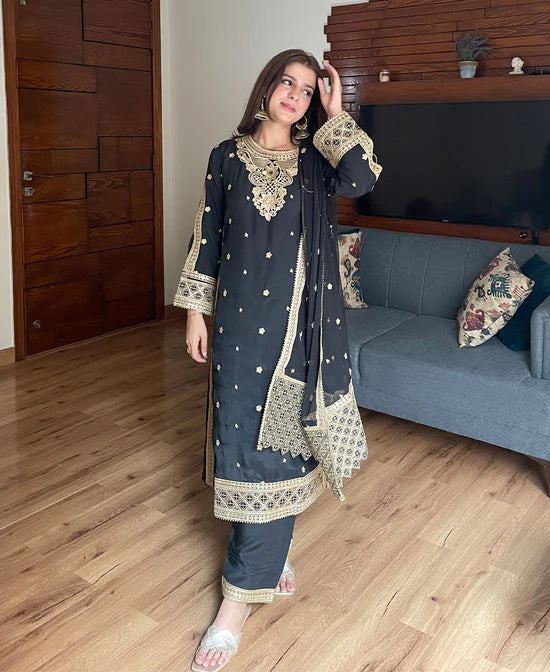 3PC | Raw Silk EMB FPSS-031