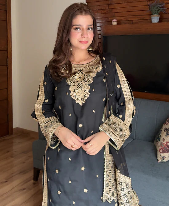 3PC | Raw Silk EMB FPSS-031