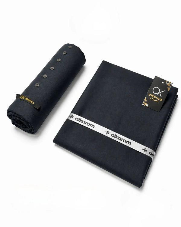 Premium Unstitched Fabric | Charcoal