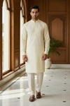 Premium Unstitched Fabric | Cream