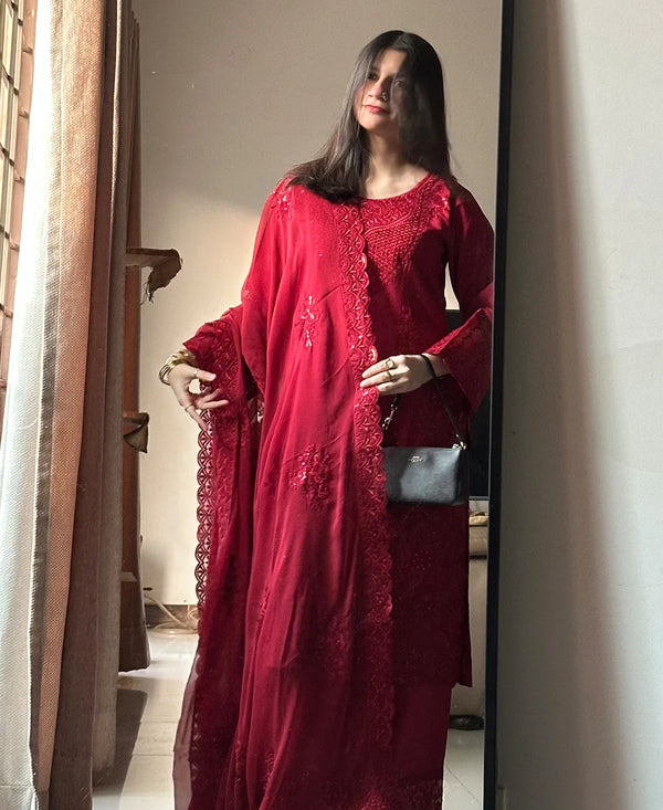 3PC | VISCOSE EMB FPFM-DUSK ROSE