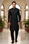 Premium Unstitched Fabric | Jet Black