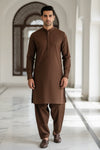 Premium Unstitched Fabric | Camel Brown