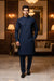Premium Unstitched Fabric | Ink Blue