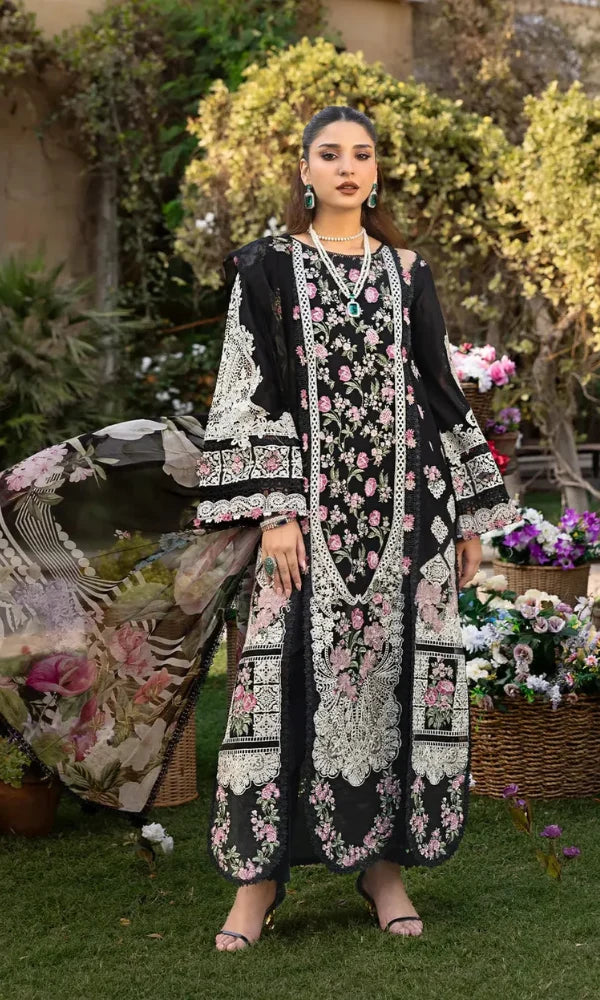 3PC | Lawn EMB FPTF-MAHJABEEN