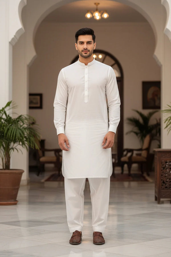 Premium Unstitched Fabric | Off White