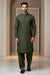 Premium Unstitched Fabric | Olive Green