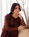 3PC | CHIFFON EMB FPFM-WINE WHISPER
